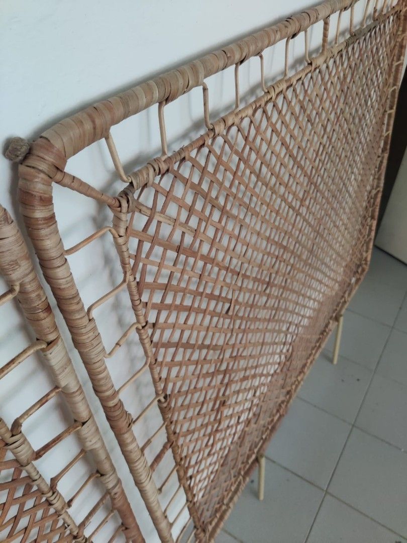 IKEA Rattan Headboard, Furniture & Home Living, Furniture, Bed Frames