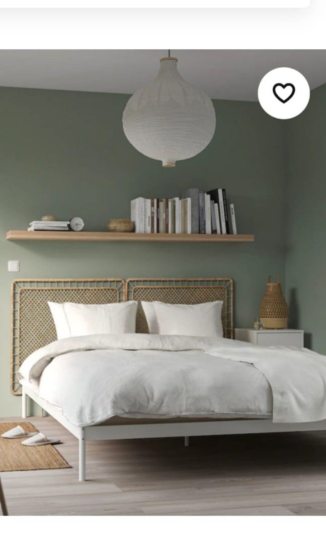 IKEA Rattan Headboard, Furniture & Home Living, Furniture, Bed Frames