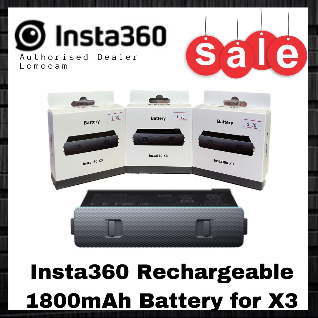 Batterie rechargeable 1800mAh pour Insta360 X3