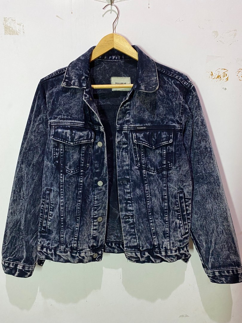 Jaket jeans wanita on sale pull and bear
