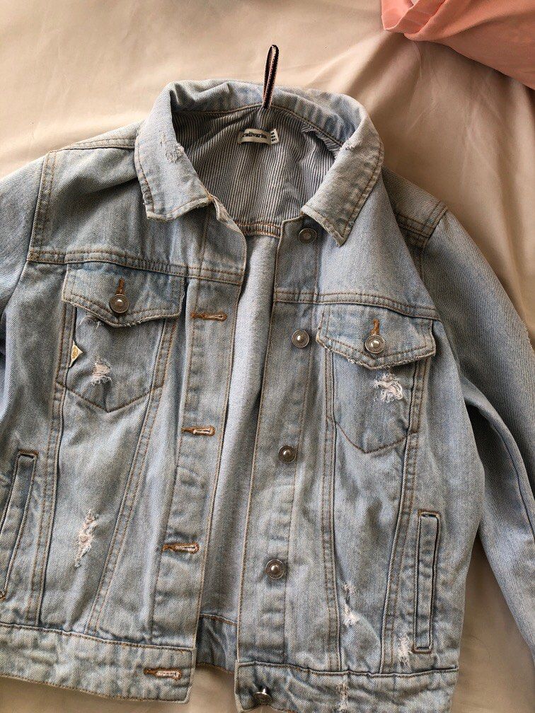 Jaket jeans stradivarius sales
