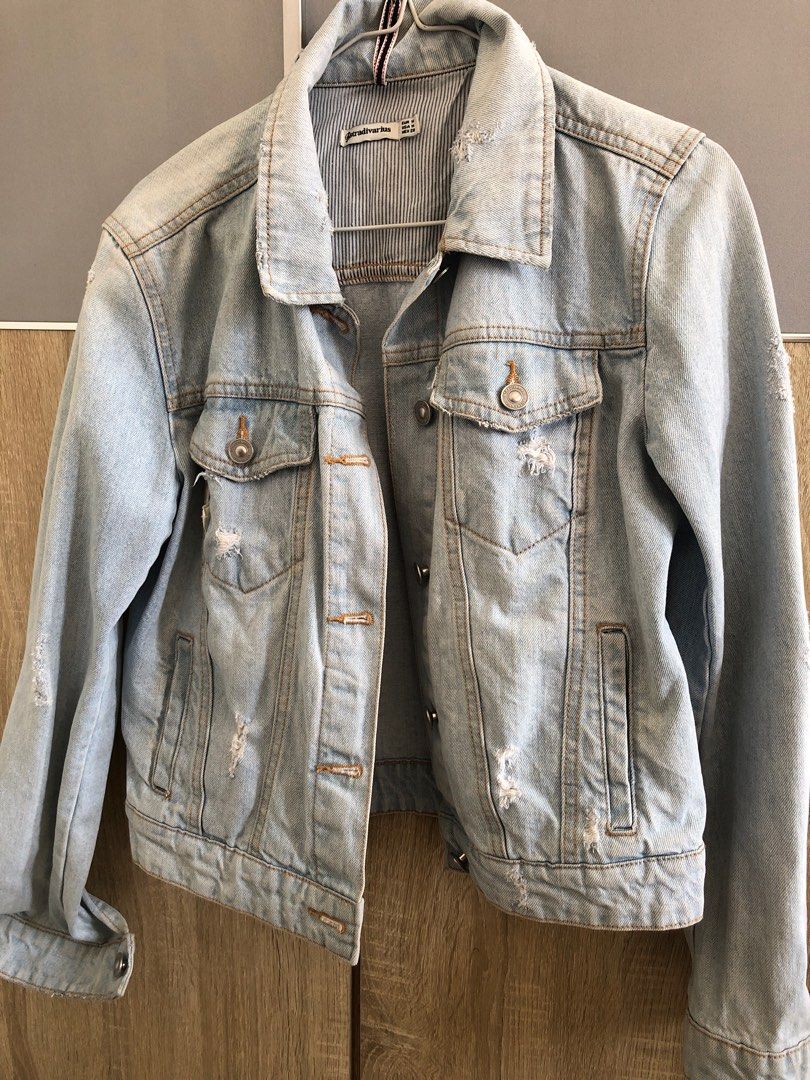 Jaket top jeans stradivarius