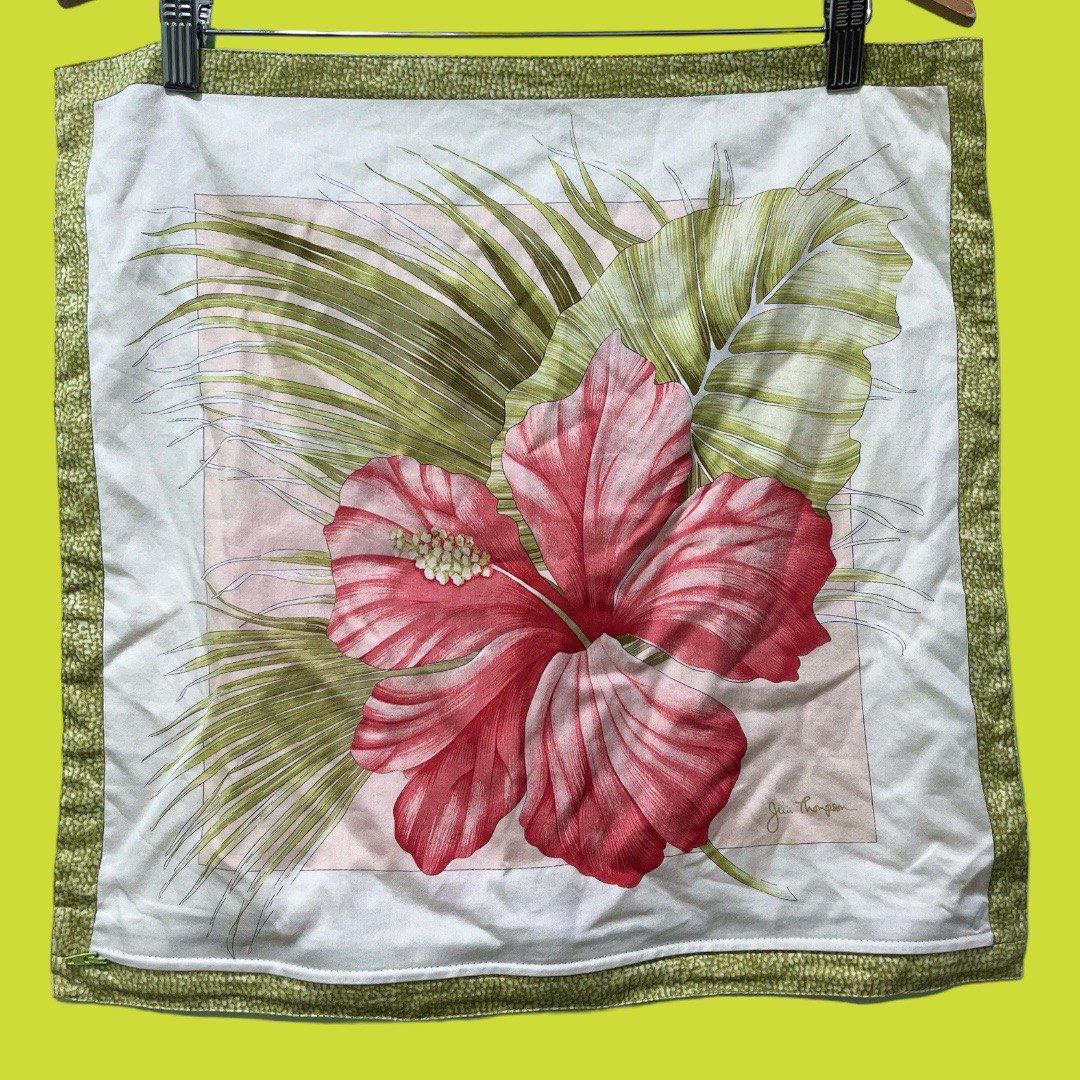 Jim Thompson Hibiscus Throw Pillow Case Furniture Home Living