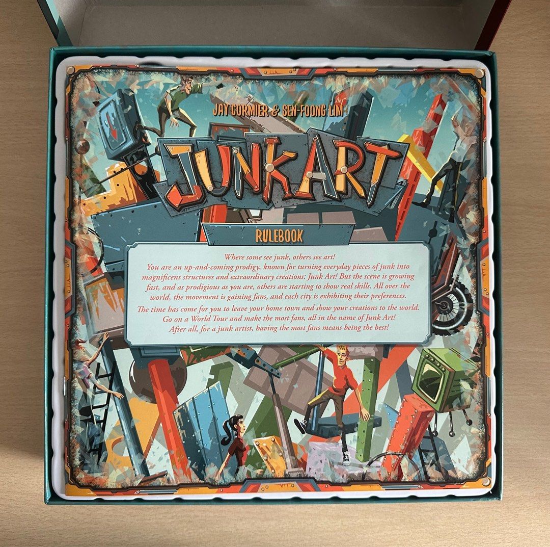 Junk art board game, Hobbies & Toys, Toys & Games on Carousell