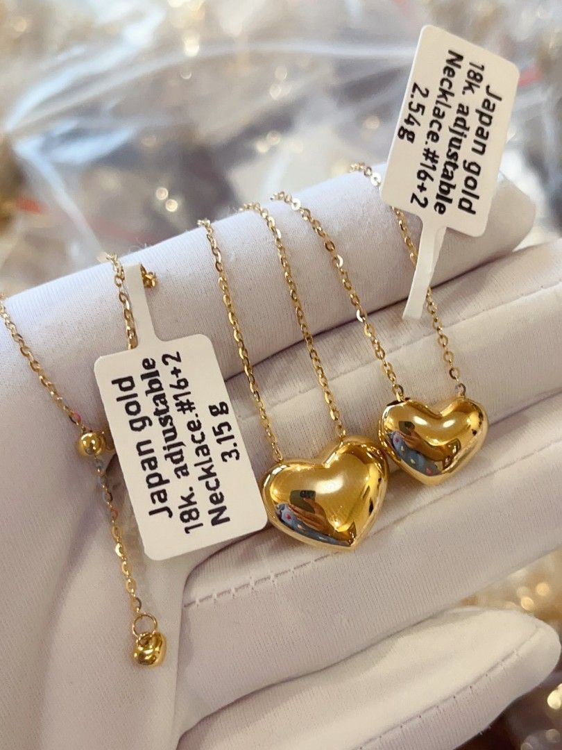 K gold Heart Necklace Jg, Women's Fashion, Jewelry & Organizers
