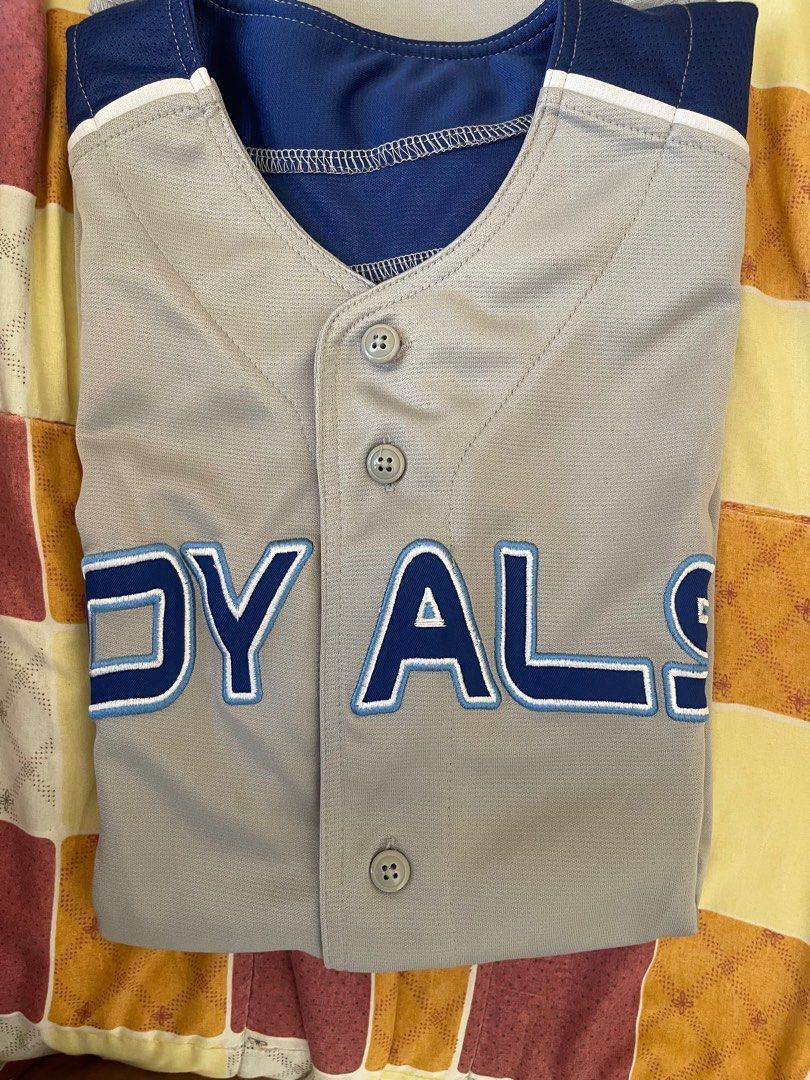 Kansas City Royals Stitches Cut off Man Fashion Full Button Jersey - Royal