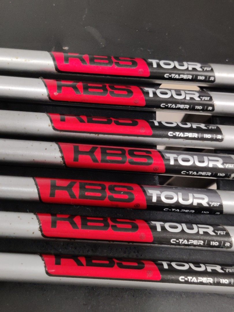 Kbs c-taper 120s 中古シャフト　p-4 の7本 Kbs c-taper 120s 中古シャフト p-4 の7本 Kbs c-taper 120s 中古