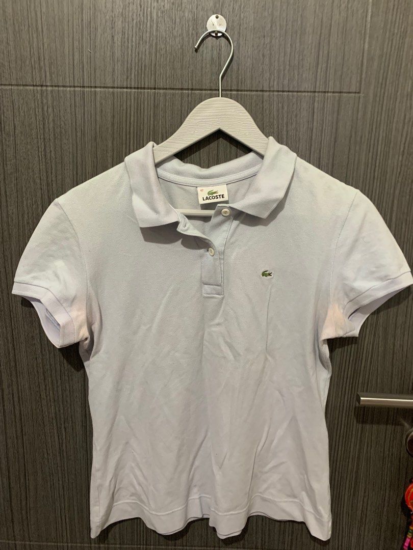 Light grey lacoste polo clearance