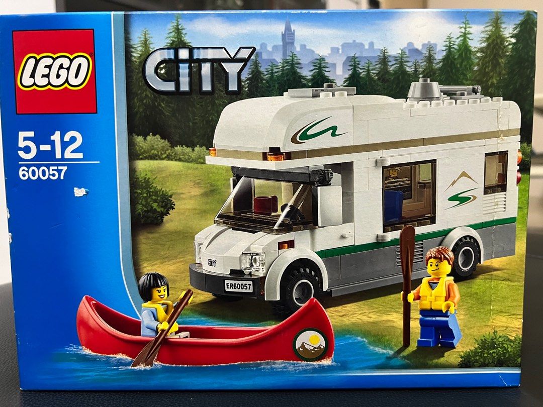 Lego truck hot sale and caravan
