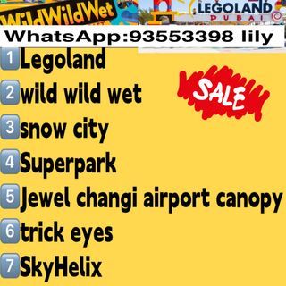 Legoland Wild wild Wet Snow city  Superpark  Singapore Jewel Changi Airport Canopy Park Trick eyes  SkyHelix Sentosa