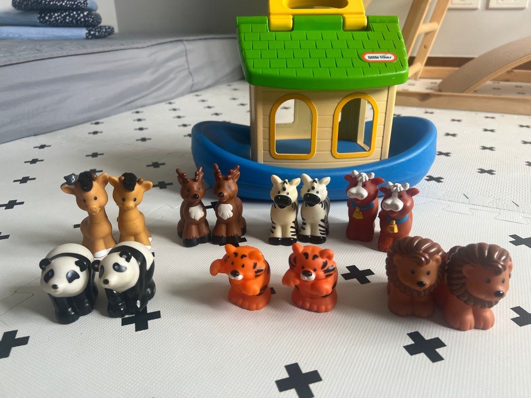 Little tikes Noah’s Ark set (Category: Infant Playtime) located in Quezon City. Submitted by liz.ty (Listing ID 1234136443, Image 2). Description: Noah’s ark set Little tikes big storage ship Little people by fisher price animals set Take all for the price. As is from the photos. Made of quality, non toxic material toys. Brands you can trust. .