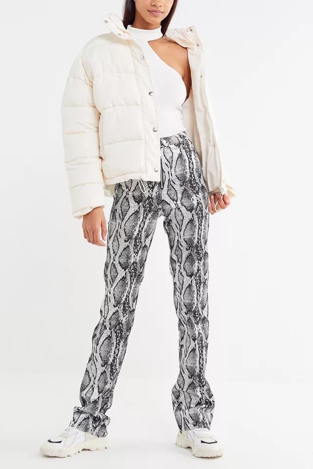LN I AM GIA Snakeskin Slater Pant in XS Women s Fashion Bottoms
