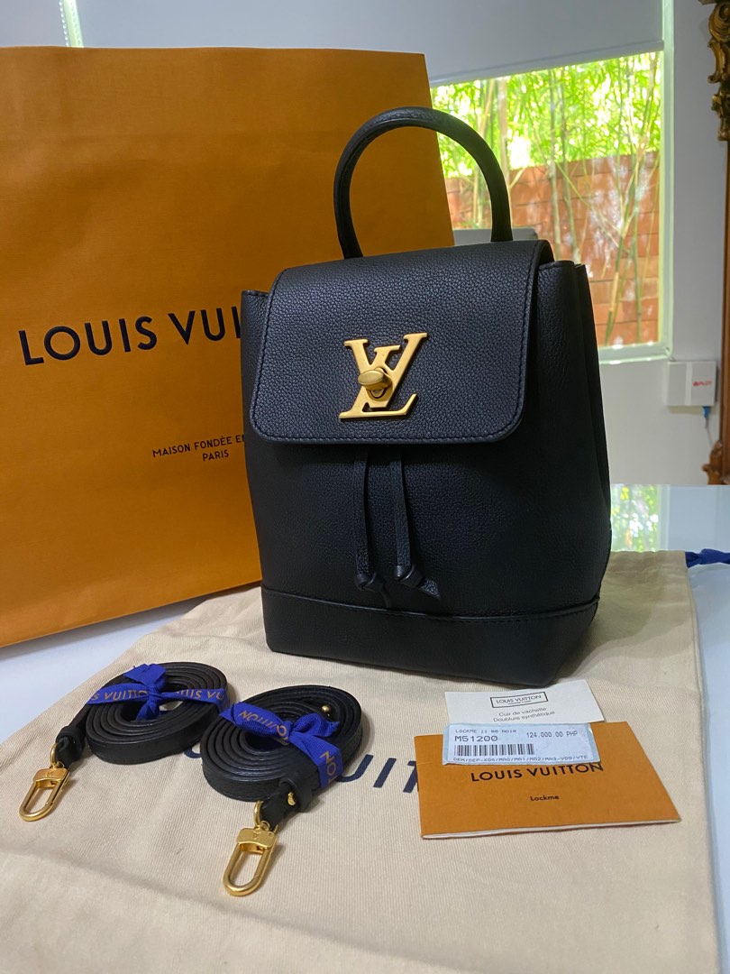 Vuitton Sold Out New Gold Lockme Mini Backpack For Sale at 1stDibs