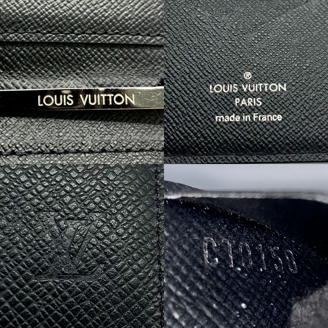 LOUIS VUITTON LOUIS VUITTON Portefeiulle Pince Money clip wallet M62978  Taiga leather Used LV M62978