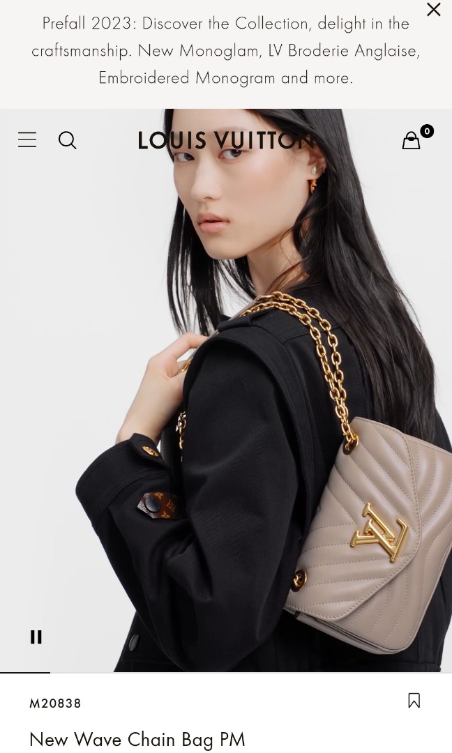 Louis Vuitton® NEW Wave Chain Bag PM Taupe. Size in 2023  Louis vuitton  crossbody bag, Louis vuitton, Crossbody bag outfit
