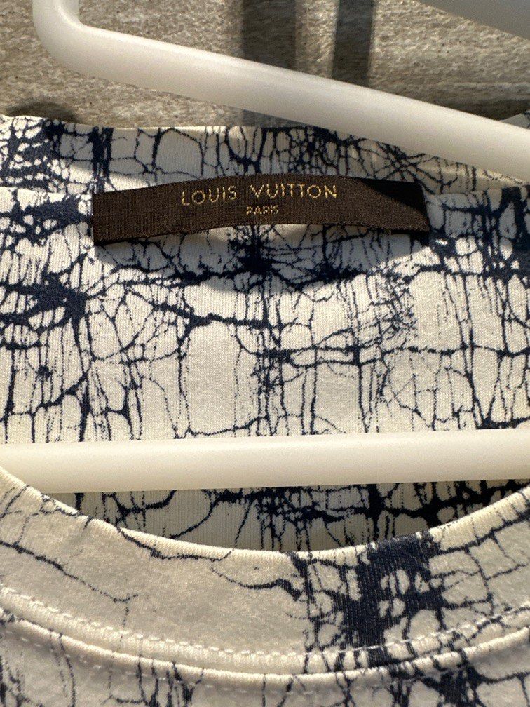 LOUIS VUITTON vrigilablah T-shirt XL White Authentic Men Used from Japan