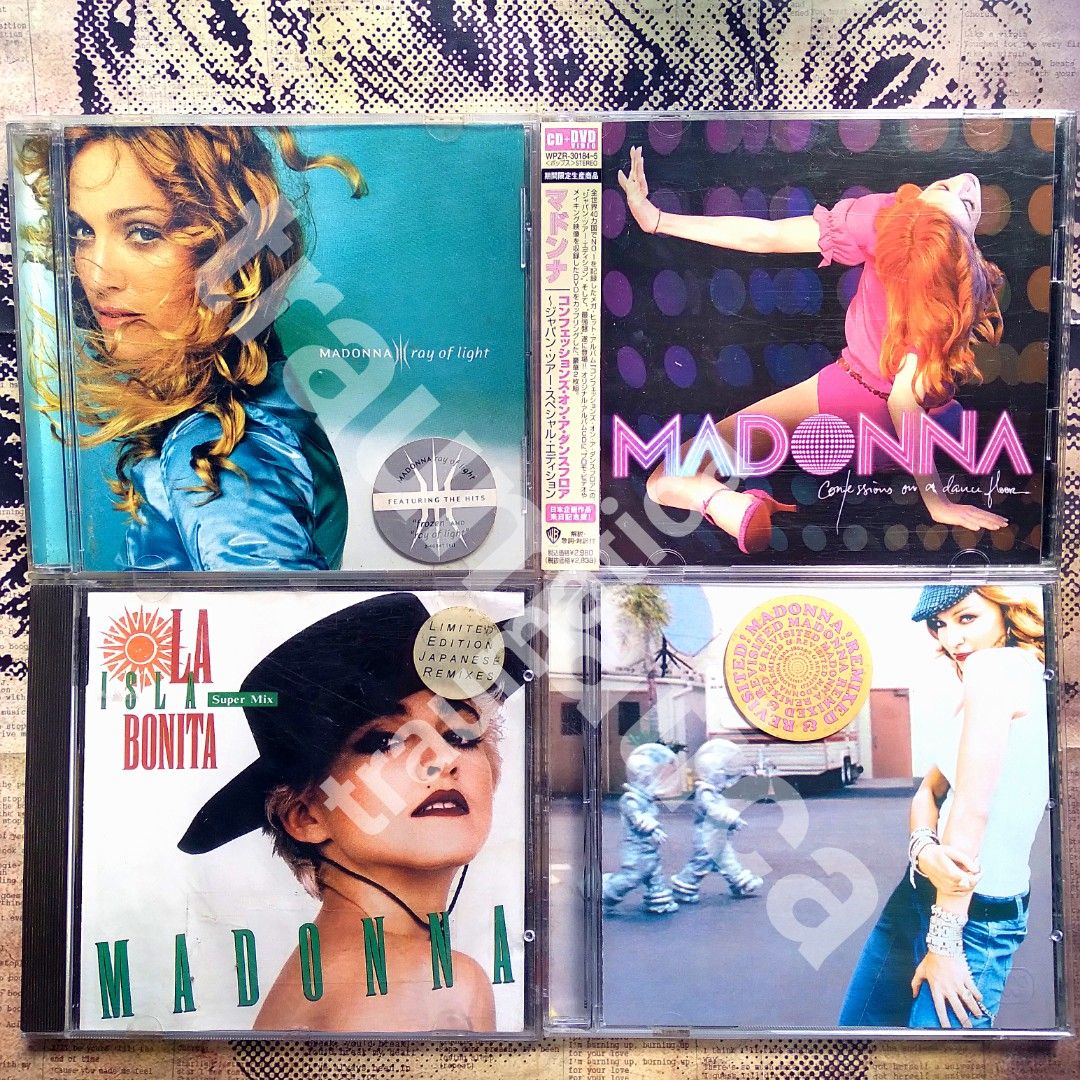 Madonna CD Albums & Singles (Category: CDs & DVDs) located in Tarlac. Submitted by traumatica (Listing ID 1234134961, Image 2). Description: 💸 FOR SALE Madonna CD Albums & Singles •Ray Of Light (PH) - SOLD •Confessions (Japan Tour Ed. CD + DVD) - P1,500 •La Isla Bonita Supermix (AU) - P400 •Remixed & Revisited (EU) - P350 •American Pie Single (GER) - P200 •Wild Dancing (EU) - P300 •American Life (US) - SOLD •Who's That Girl (GER) - SOLD •Hard Ca