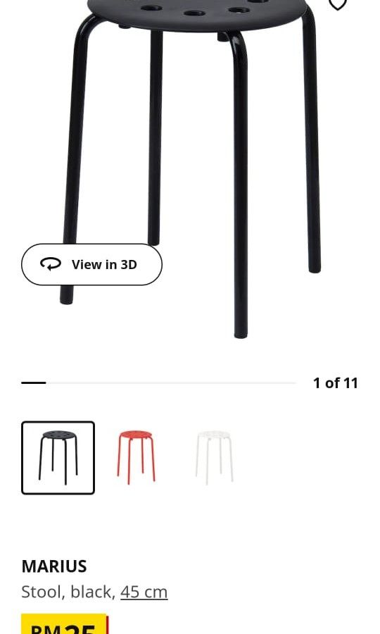 Marius stool deals black