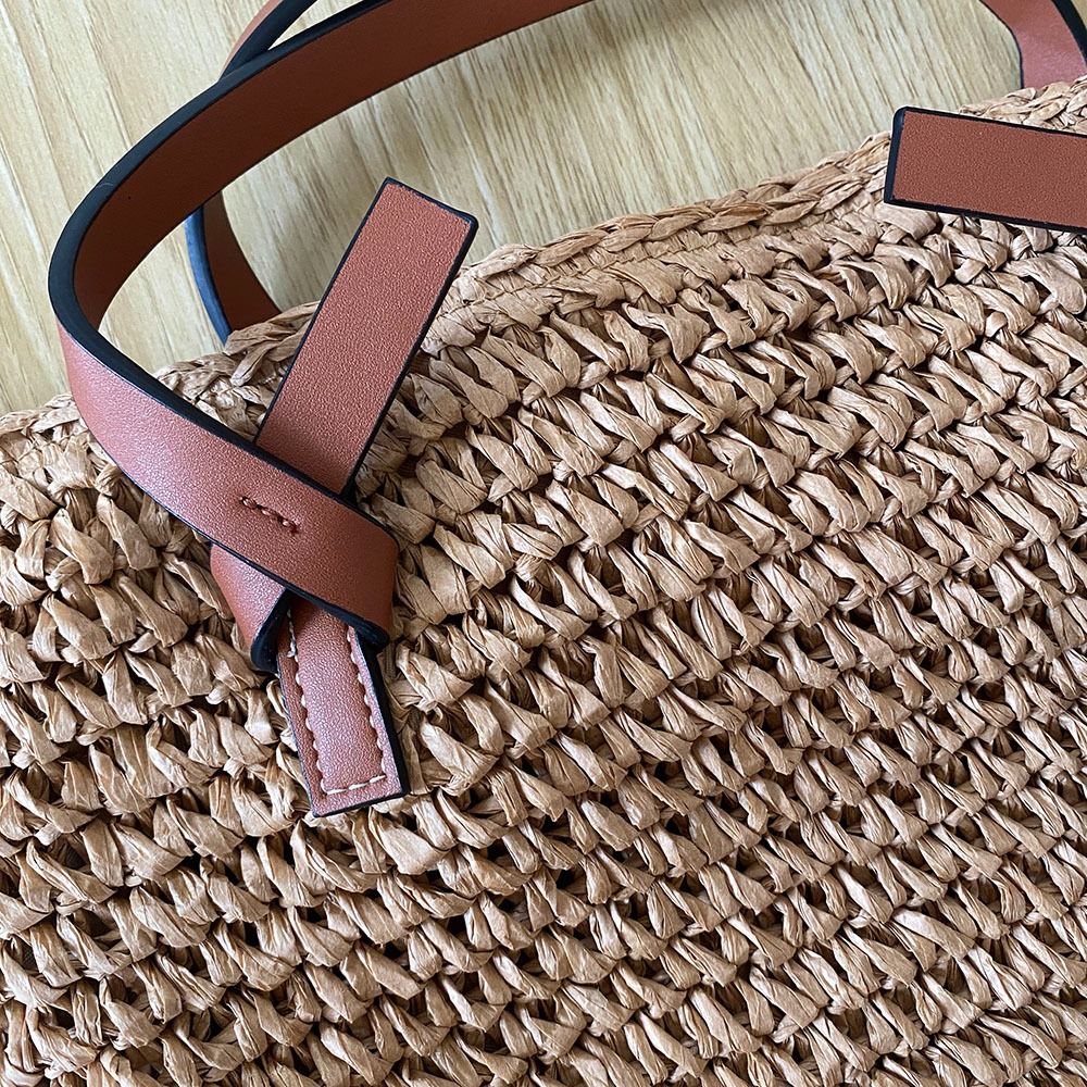 MARKS & SPENCER Small Straw Woven Basket Crossbody Bag, Women's Fashion