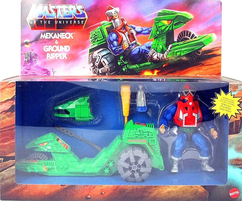 Masters of the universe Origins Ground Ripper With Mekaneck Figure