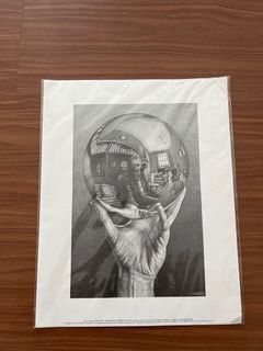 Art, Rare Mc Escher Art Hand With Reflecting Sphere