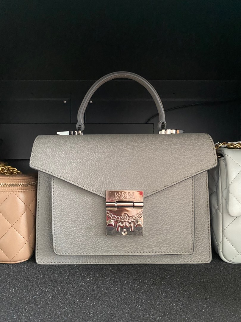 Mcm patricia outlet satchel