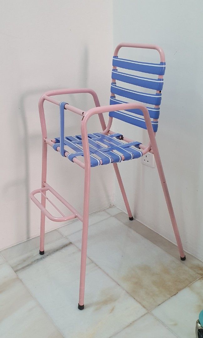 Metal high best sale chair for baby