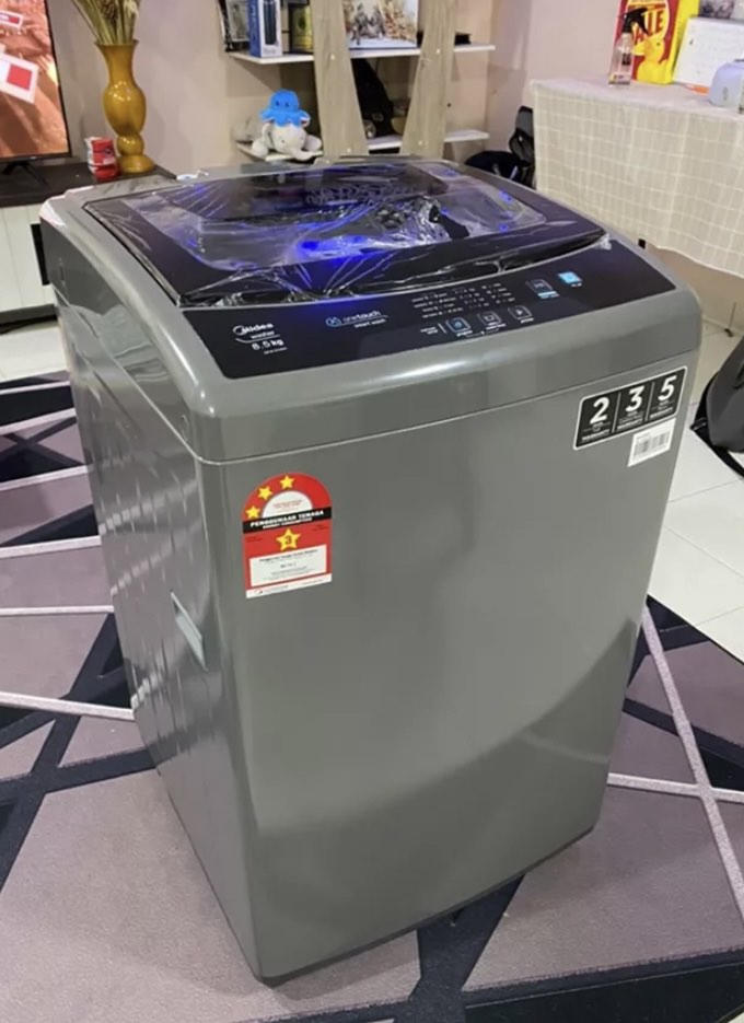 Midea Fully Automatic Washing Machine 8.5KG, TV & Home Appliances