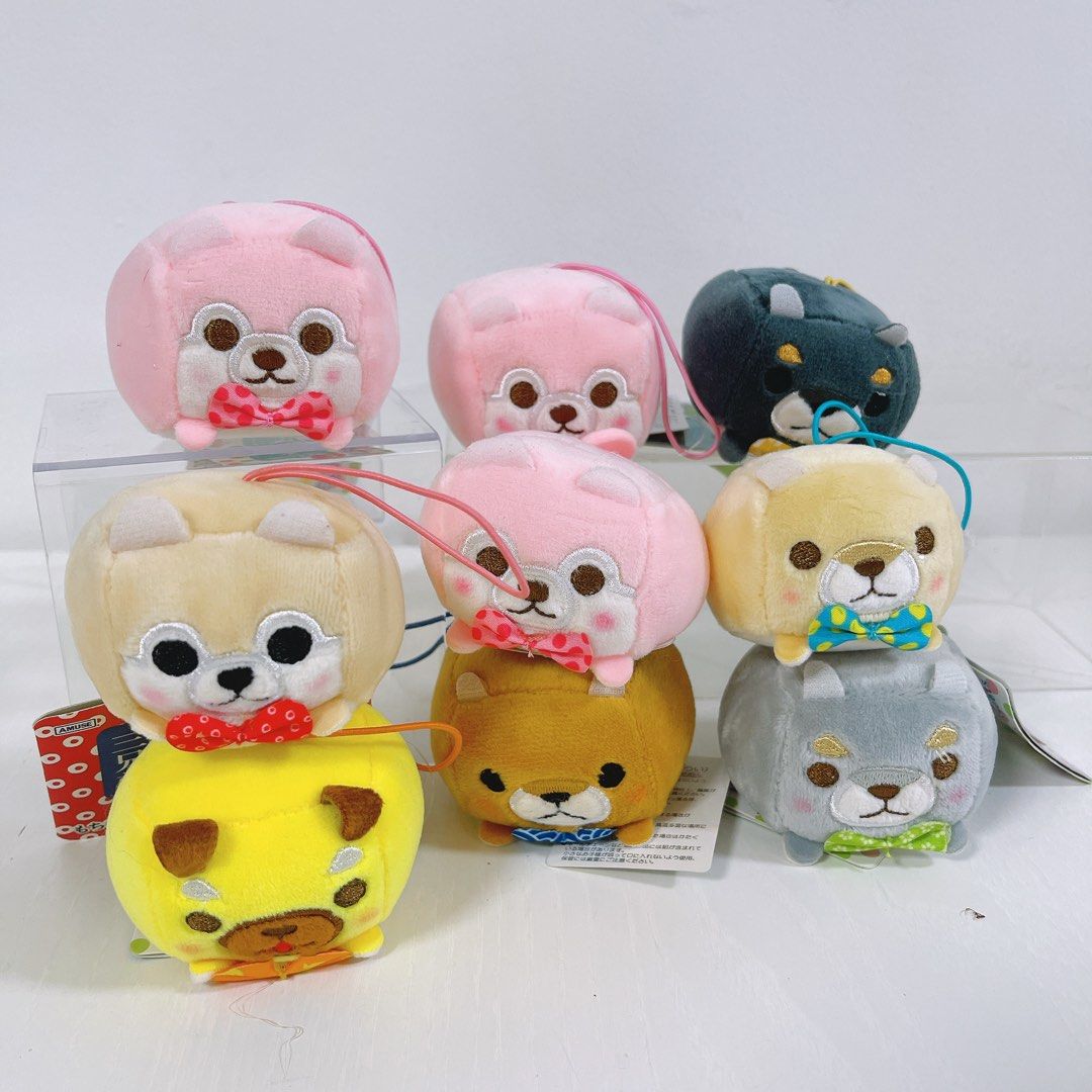 Mini Puppy Cube Chihuahua Soft Toy Keychain Doggy Mascot from