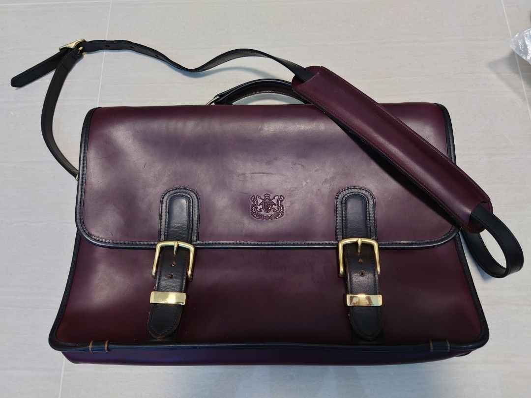 Mitchell Leather Classic Briefcase, Luxury, Bags & Wallets on Carousell
