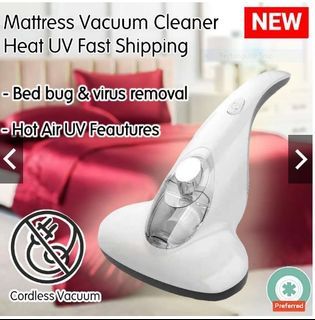 MITE VACUUM Cleaner Cordless UV + Heat Rechargeable Sofa Bed Mattress Pillows Cloth Sofa Carpet