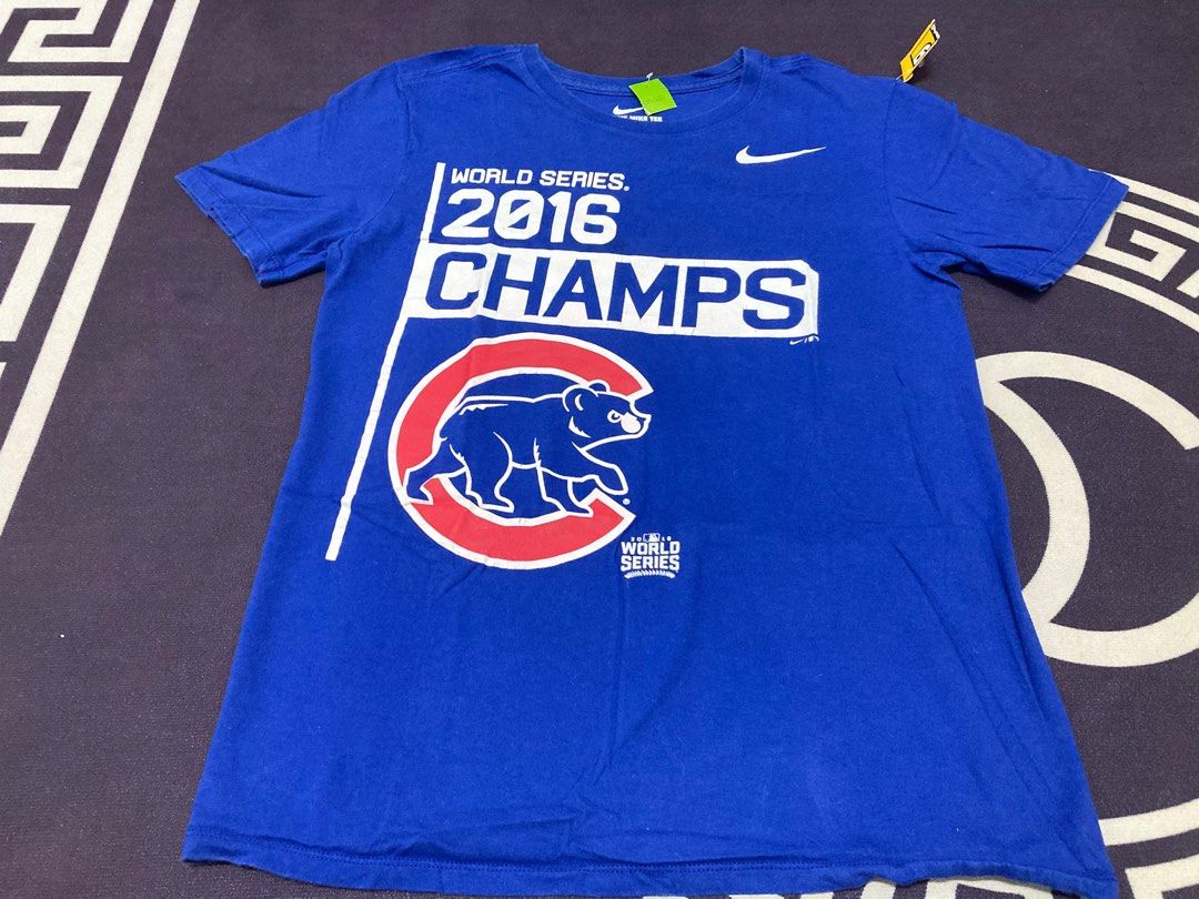 MLB team tees - 2016 World Series Chicago Cubs. Made in Honduras by NIKE  TEE, Men's Fashion, Activewear on Carousell