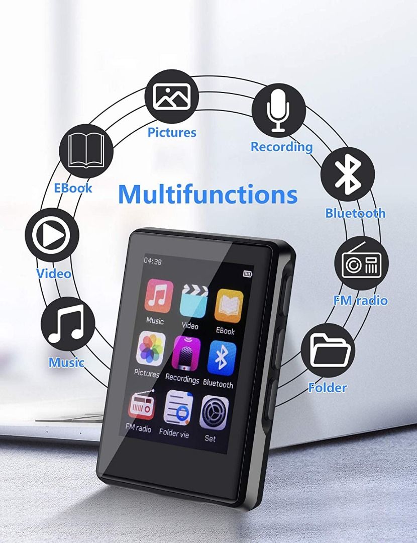 MP3 Player, Tensphy 2.5'' Touch Screen Portable MP3 MP4 Music Player