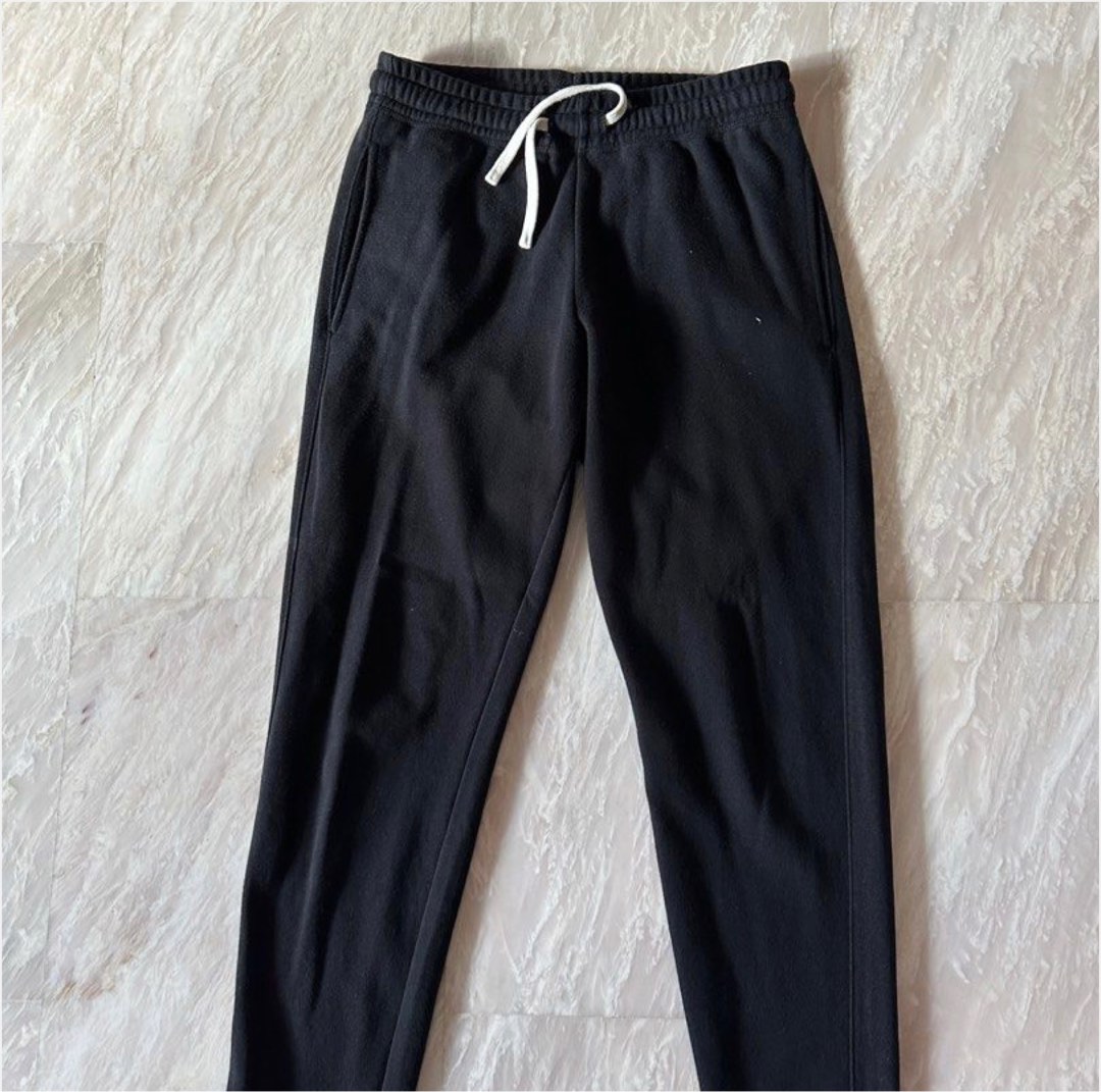 Muji black dark grey jogger pants Men s Fashion Bottoms Joggers