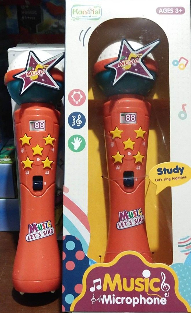 MUSIC MICROPHONE FOR KIDS (Category: Microphones) located in Pasig City. Submitted by benildarustia18 (Listing ID 1234209122, Image 2). Description: Brand New and onhand.