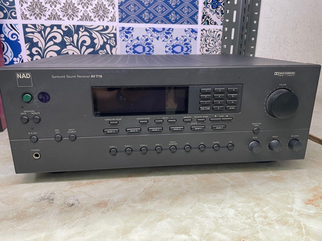 NAD AV716 Surround Sound Receiver Amplifier, Audio, Soundbars