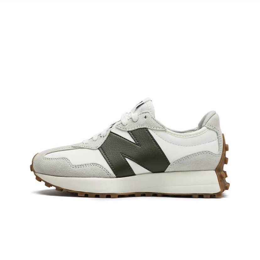 New Balance NB 327 gray white and green, Men's Fashion, Footwear, Sneakers  on Carousell