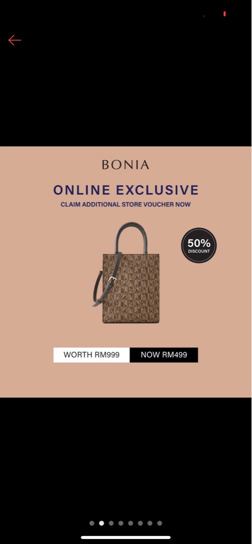 Buy BONIA Bonia Galilea Monogram Small Tote 2023 Online