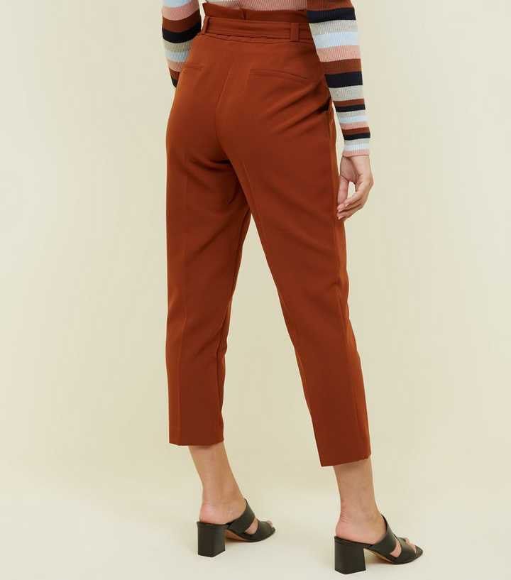 Rust paperbag trousers 2025