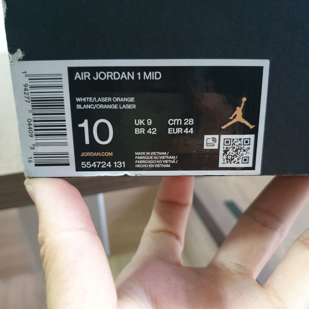jordan 1 mid laser orange deep royal blue