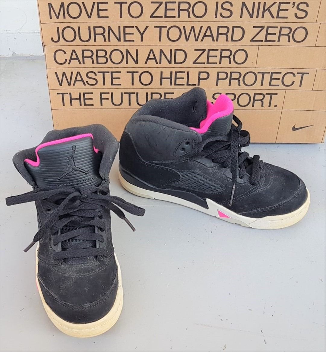 Nike Designer Sneakers Air Jordan 5 Youth 2 to 6 years US 13C UK 12.5 Euro 31 Retro GP Black Nike Limited Edition Exquisite NBA Basketball