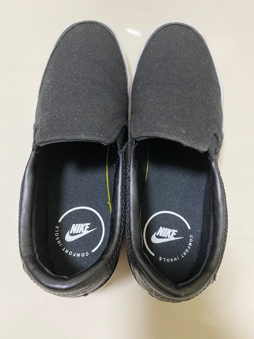womens black nike slip on shoes