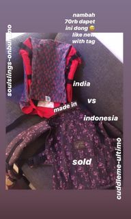 Onbuhimo gendongan belakang Jepang japan soulsling Soul slings