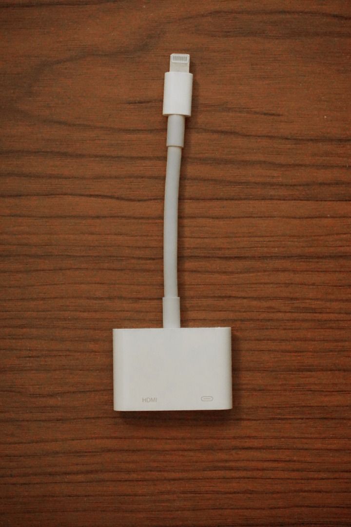 Original Apple Lightning Digital AV Adapter, Lightning to HDMI Adapter, HDMI to Lightning