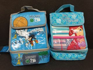 Original Disney Mickey Mouse  &The Little Mermaid Lunch School Food Bag Organizer Baon *Mall Pullout