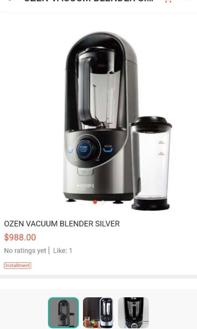 Ozen vacuum Blender, TV & Home Appliances, Kitchen Appliances, Juicers, Blenders & Grinders on