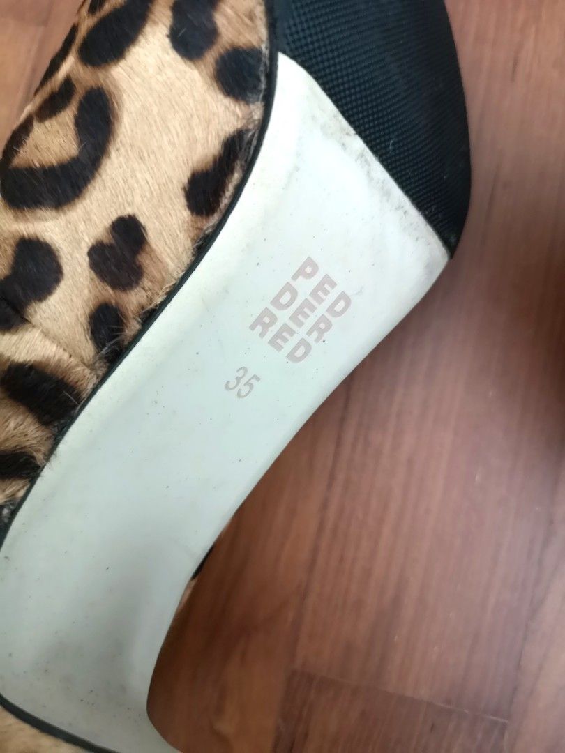Red animal discount print heels