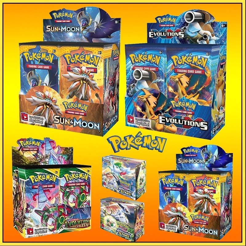 324pcs pokemon cards Newest 324Pcs Pokemon Cards Sun & Moon XY Evolutions Pokemon Booster Box  Collectible Tradiner Card Game toy for children