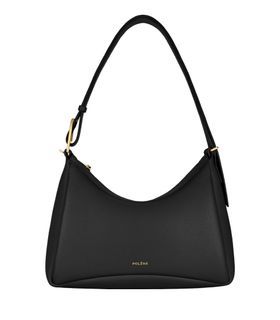 Polene Umi Textured Black Leather
