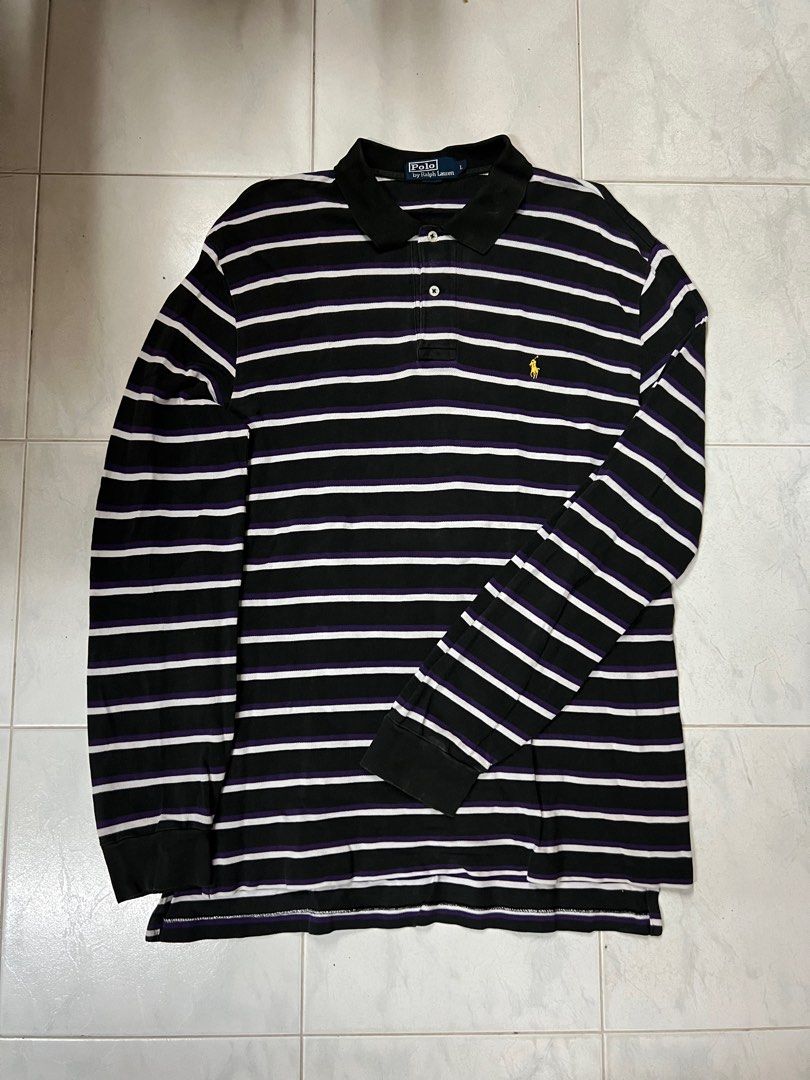 Ralph lauren striped sweater outlet